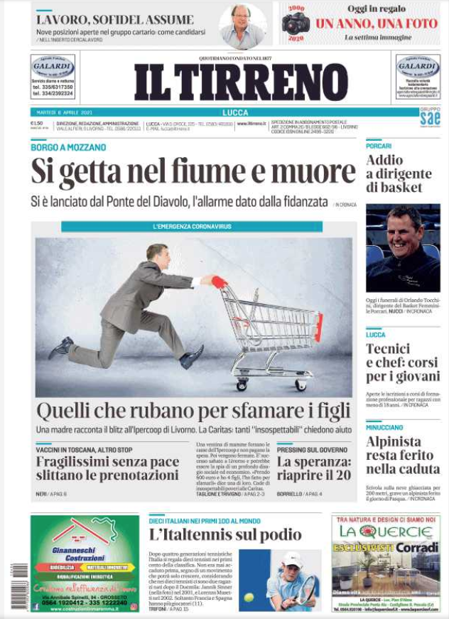 #buongiorno con la #primapagina de <a href="/iltirreno/">Il Tirreno</a> (edizione di Lucca) <a href="/IlTirrenoLucca/">Il Tirreno Lucca</a> <a href="/cristianomeoni/">cristiano meoni</a> <a href="/DaddiLuca/">Luca Daddi</a> <a href="/dfastelli/">danilo fastelli</a>