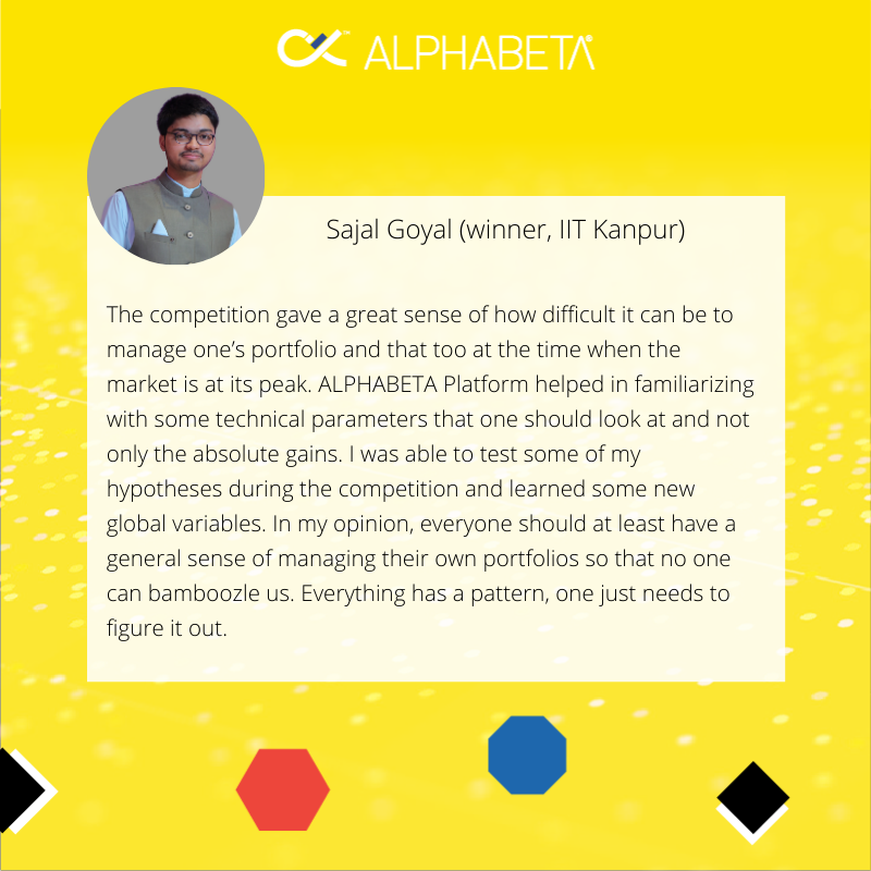 ALPHABETA_INC's tweet photo. #competitions are a fun way to get introduced to investing. For a complex practice such as #investment #management the foundation should be sound and built to enhance interest. 

Concluding another competition with 1000+ participants. Kudos winners. 

#hr #jobs #stock #market https://t.co/s6m6OrAjpR