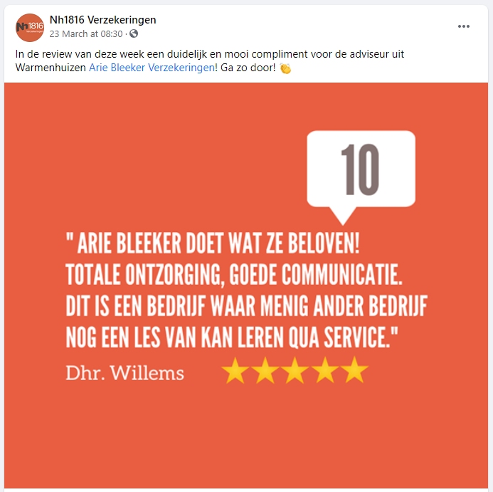De review van de week bij NH1816 was voor ons! Leuk om te lezen!
