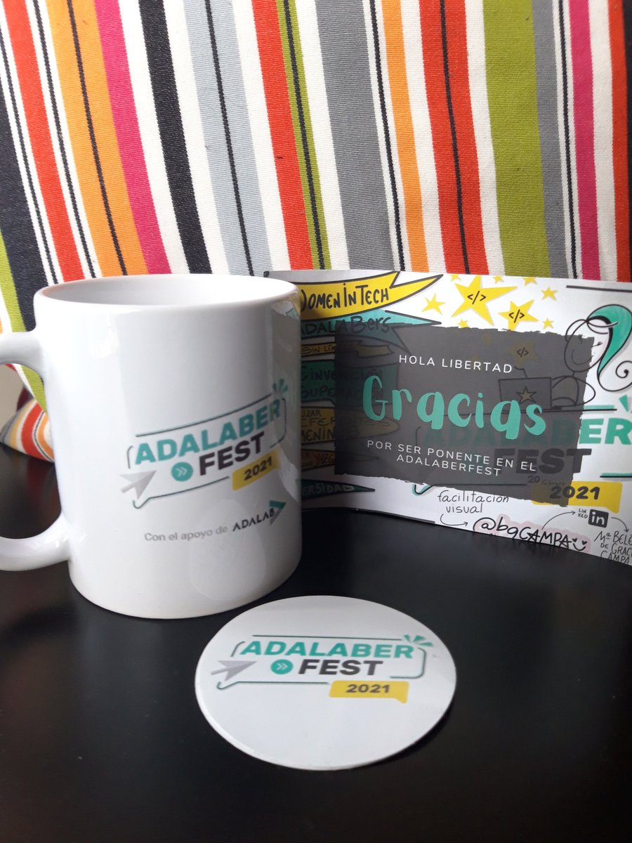 Ya me llegó 🥳 
Muchas gracias!! Ya tengo nueva taza favorita 💜<a href="/AdalaberFest/">AdalaberFest</a> @esther_epg <a href="/mpcantarero/">Mª Pilar Cantarero</a> <a href="/dgomezdebora/">Debora Gomez</a> <a href="/Adalab_Digital/">Adalab</a>