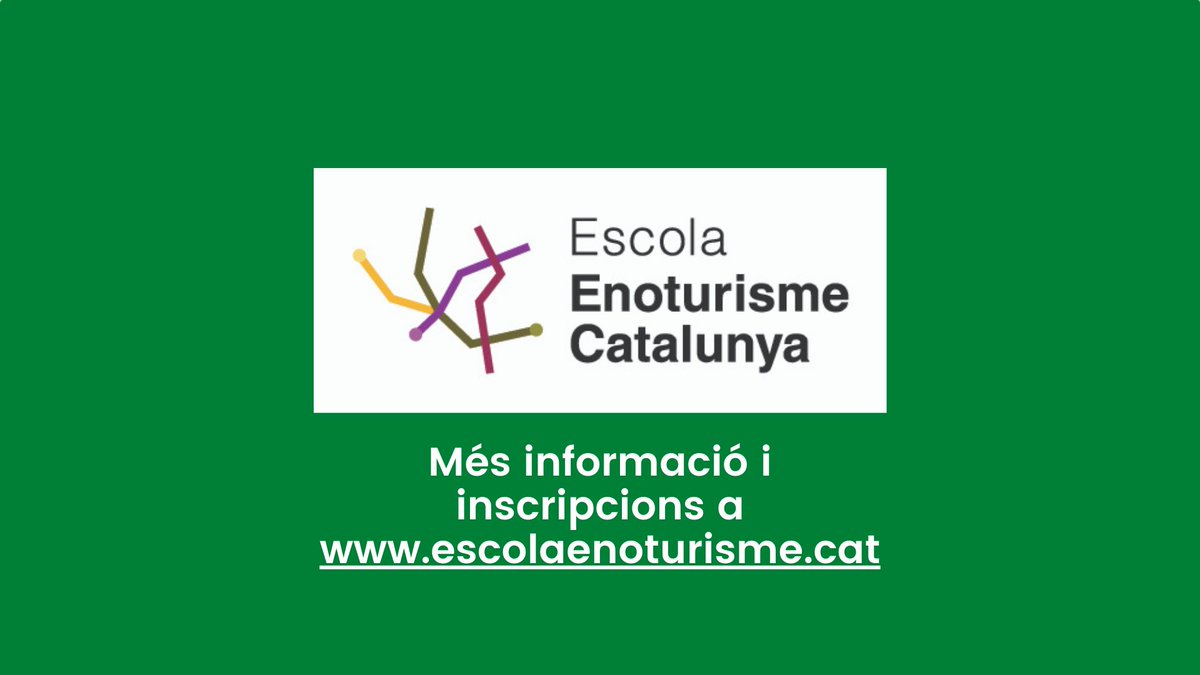 🍷El #sommelier de restaurant <a href="/DisfrutarBCN/">Disfrutar Barcelona</a>, Ruben Pol, ens parlarà de les necessitats del #client i del servei del #vi.

🍇 L'enòleg <a href="/cellersscaladei/">CELLERS DE SCALA DEI</a>, Ricard Rofes, de les diferències del vi d'acord amb criteris d'elaboració.

🔴 No et perdis les dues classes magistrals🎓
👇👇