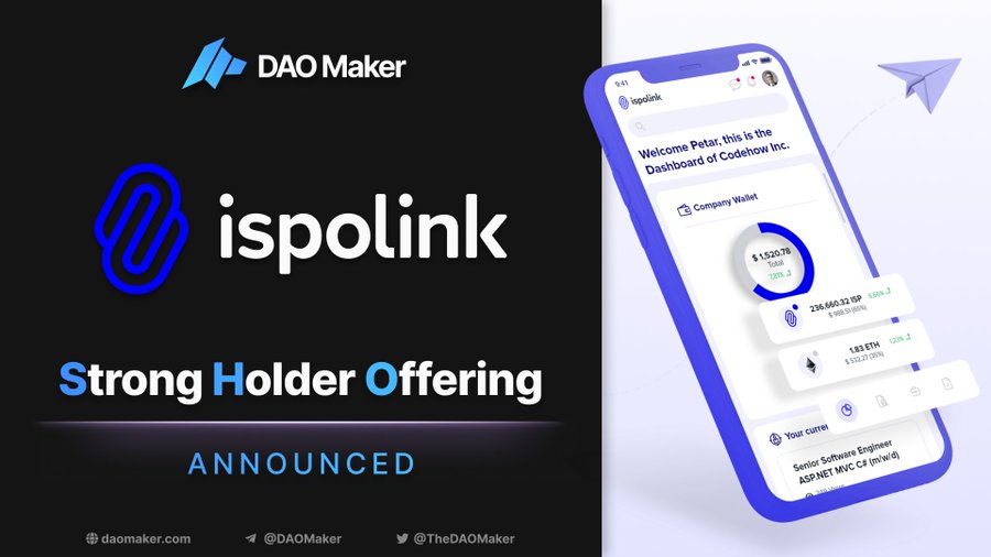 Ispolink will be holding Public Sale on <a href="/TheDaoMaker/">Bullish By DAO</a> 🥳
#SHO Date TBA

⚠️Rules:
1. Follow us
2. RT and tag 5 friends
3. Join t.me/Ispolink
4. Join t.me/ispolink_ann

1/3