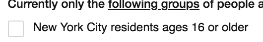 Vax4nyc.nyc.gov updated eligibility to 16+ but new appointments haven't been released yet.