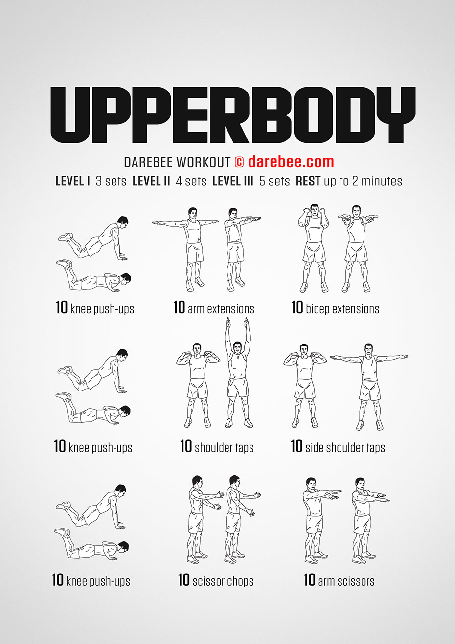 Upper body exercises online for seniors handout
