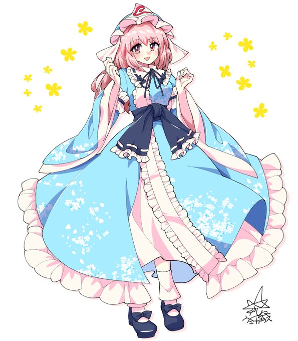 三十七日目 幽々子
一日一東方キャラ 今年も桜が綺麗でした🌸 