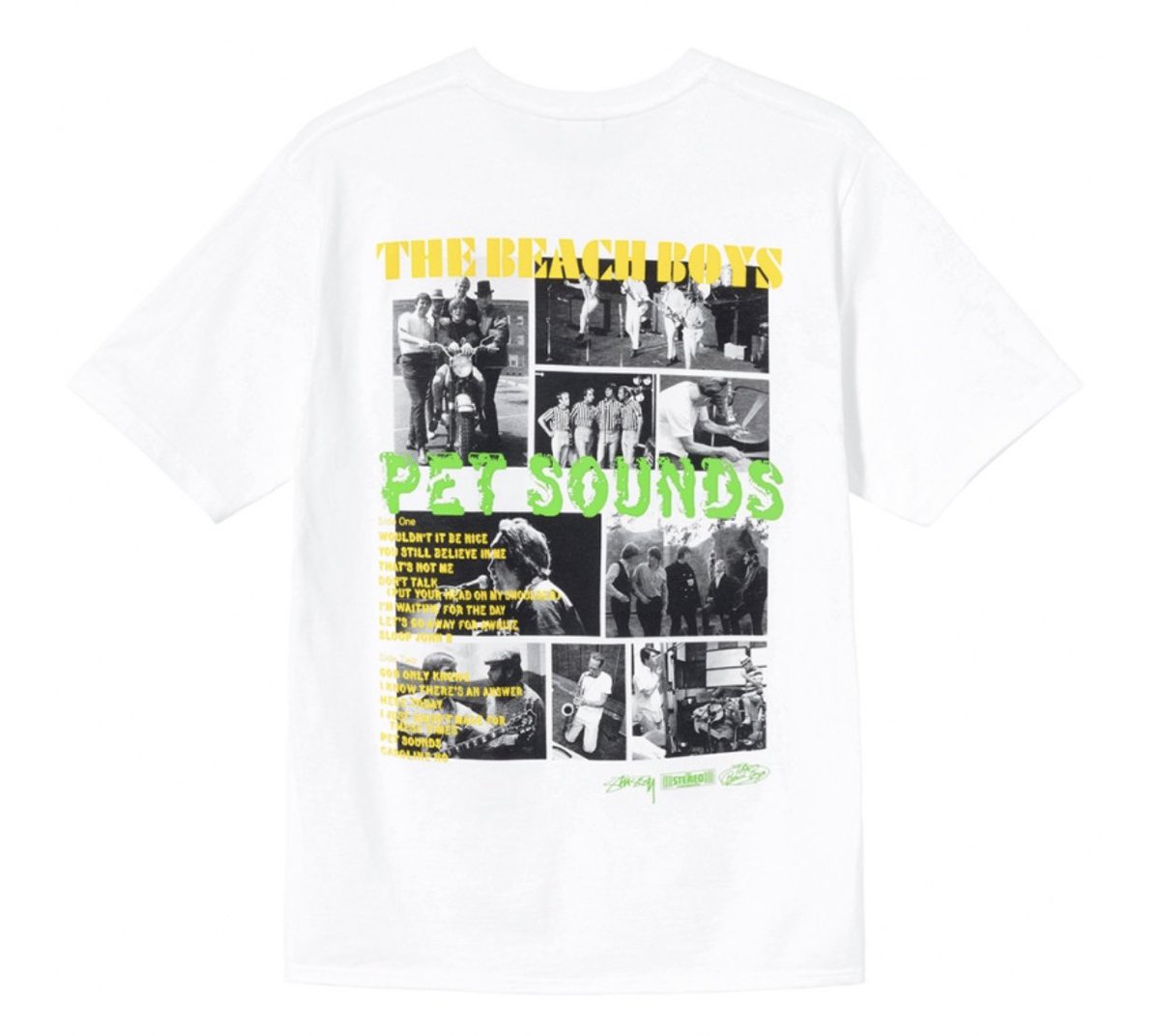 StussyとビーチボーイズのコラボTシャツ2種出てるけどなんもニュース出 