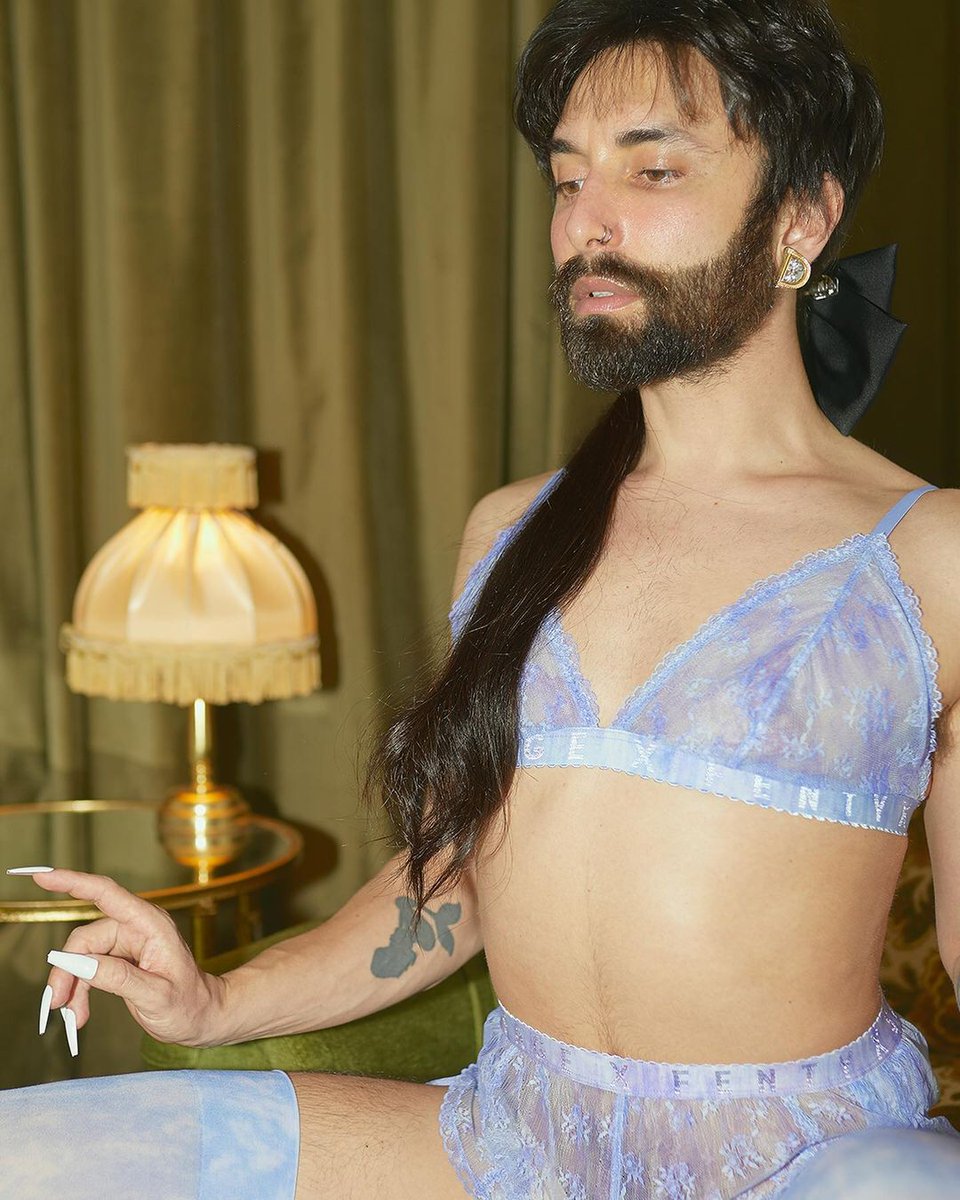 Austrian singer and Drag Queen Conchita Wurst (32), winner of the Eurovisio...