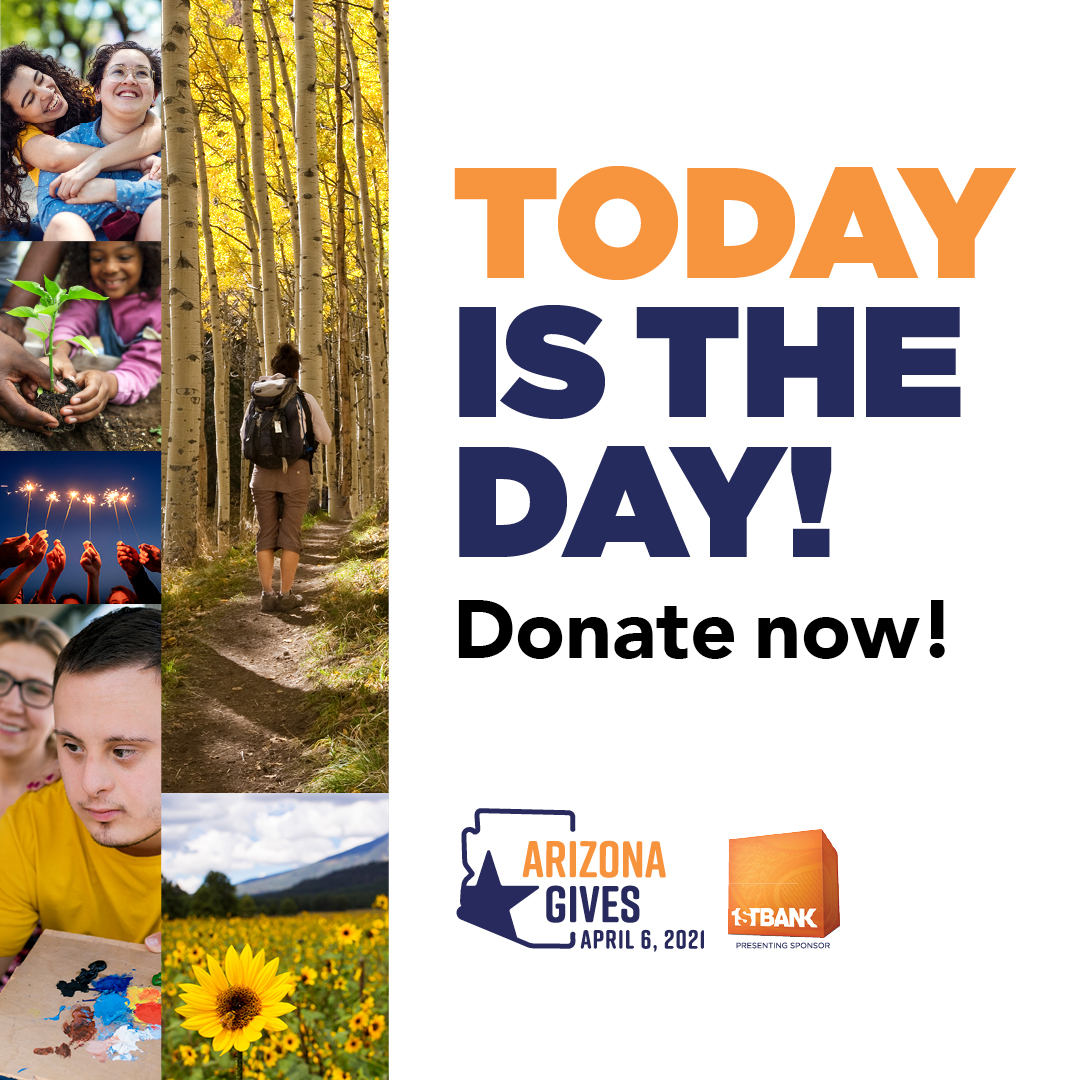AtacOrg's tweet image. It’s go time! #AZGivesDay is here! Today is your chance to invest in your community — help us reach our goal! AZGives.org/ATAC