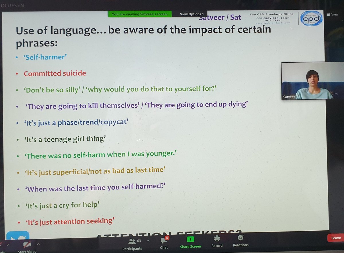 TrishHicken's tweet photo. Some take-away points from @_satveernijjar this morning. #MHRefresher https://t.co/4ojQt5oTAr
