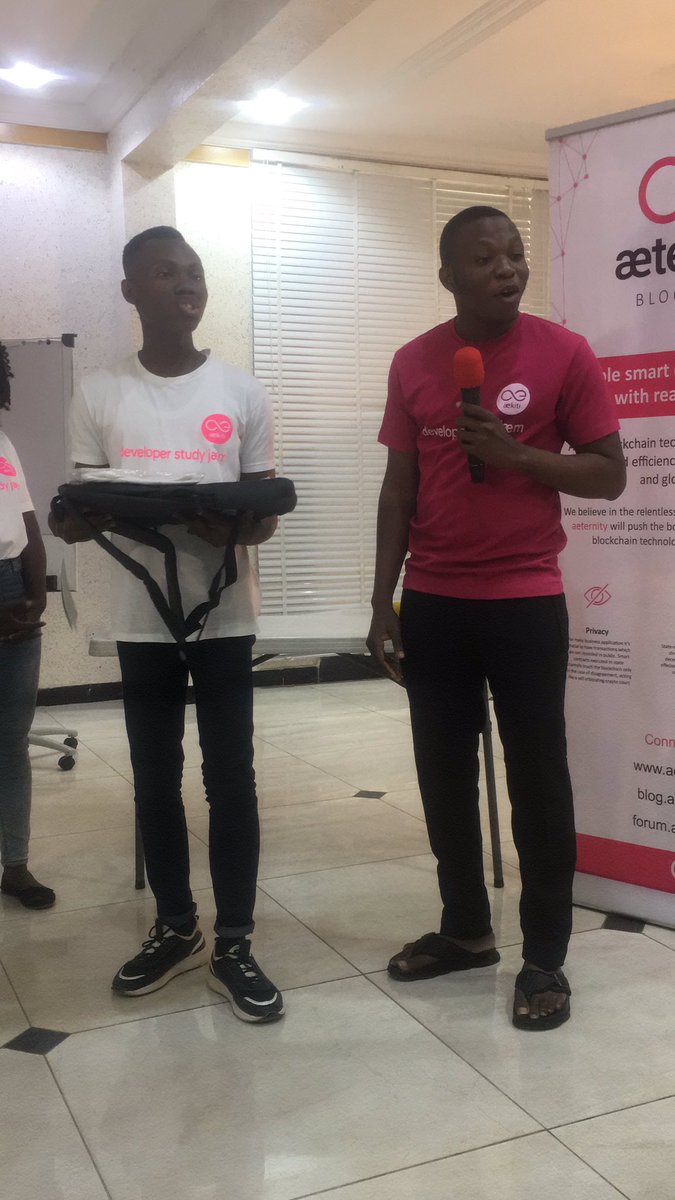 inwaelth's tweet photo. Winner 1 prize runner 

#devstudyjaem
#celebratoryevent #aekiti #aeternity https://t.co/VmJvVkwhLP