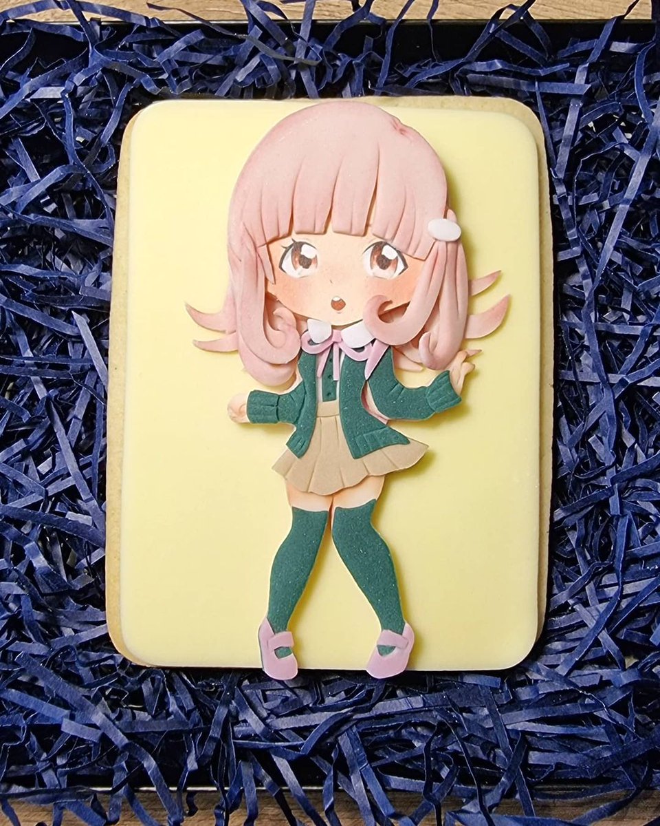 amazingcookieco's tweet image. "I'm Chiaki Nanami, the Ultimate Gamer!" 🎮
1/7 of our Danganronpa character cookies! This order definitely made me want to try the games out! My favourite part of this one was her hair and I'm really happy with how it turned out! 🥰

#danganronpa #danganronpafanart #animegirl