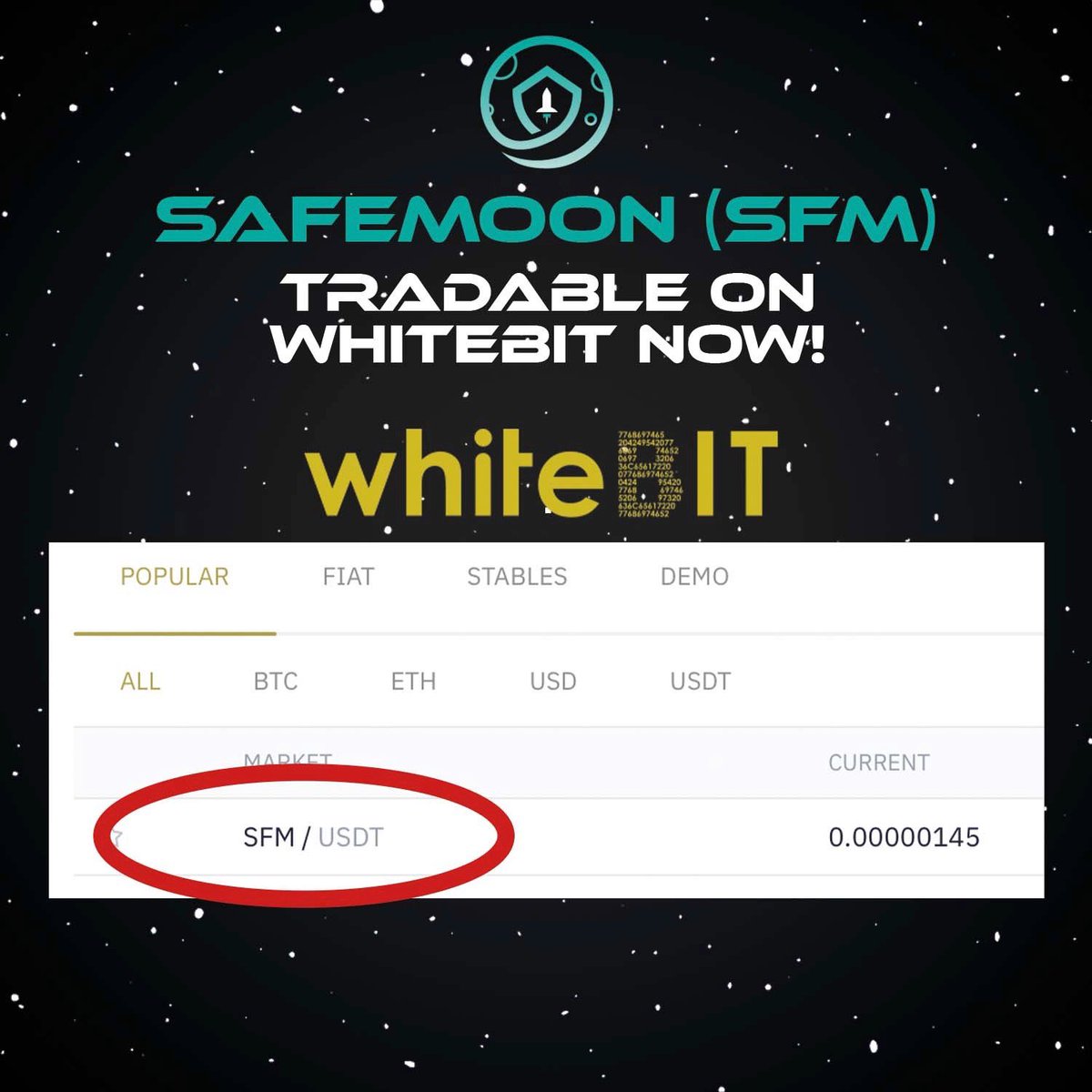 safemoon's tweet image. SFM... we like it 🚀🌕 #SAFEMOON