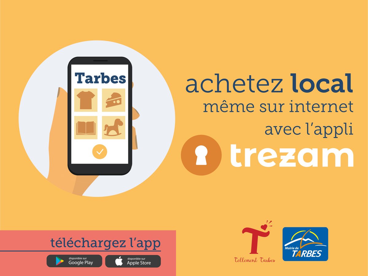 MairieTarbes's tweet photo. Pendant le #confinement3 les boutiques sont fermées mais vos commerçants sont là pour vous :
✅ sur notre site internet 
✅ avec l'application Trezam
+ d'infos 👉 https://t.co/xAnkOwAHlm
#Tarbes https://t.co/jUOOgkG3Z5