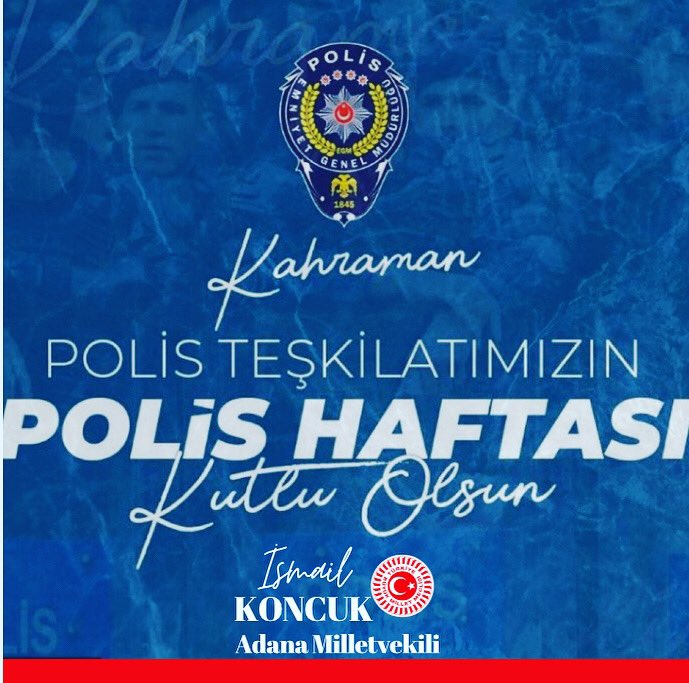 Başta Şehit ve Gazi polislerimiz olmak üzere Türk Polis Teşkilatı'nın 176. kuruluş yıl dönümü kutlu olsun.