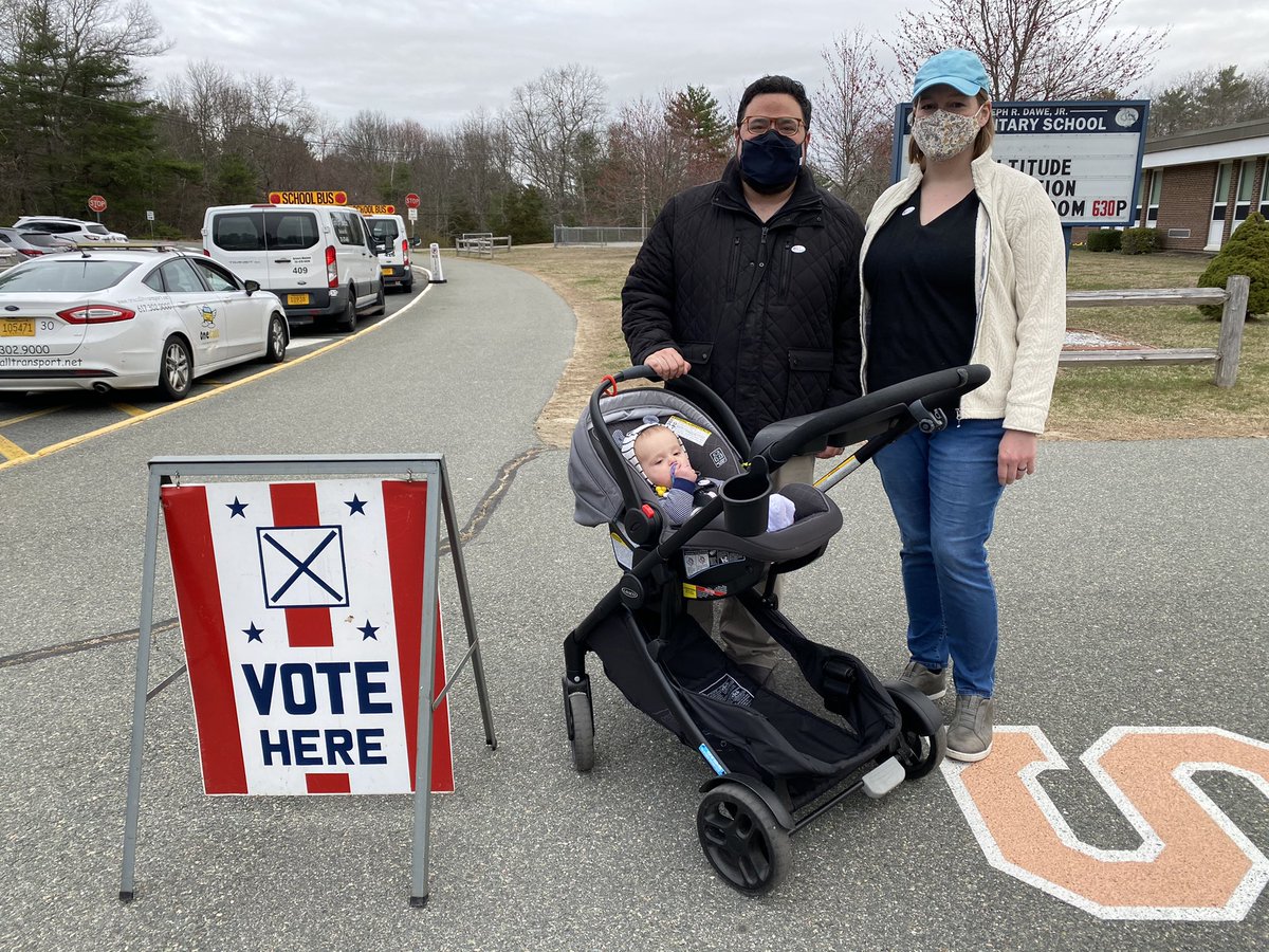 Jarred4MA's tweet photo. Just voted! Thank you to our amazing election administrators for making it quick and easy. 

Polls are open between 7am and 8pm. Let’s keep Stoughton moving forward! https://t.co/idExnzYJxX