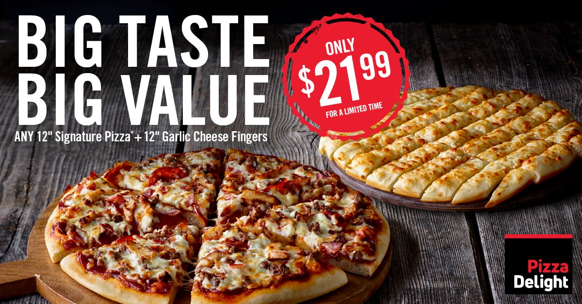 Everyone's favourite is back! Order online today ---> orders.pizzadelight.com