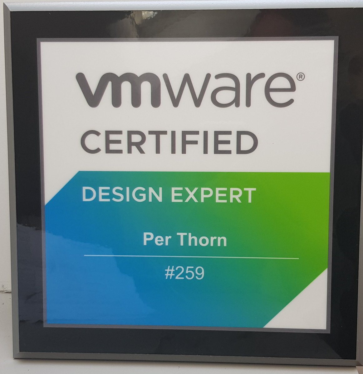 I've seen these posted on social media for a while and am very happy to get mine. Thank you <a href="/vmware/">VMware</a> and <a href="/VMwareEducation/">VMware Learning</a>! #vcdx