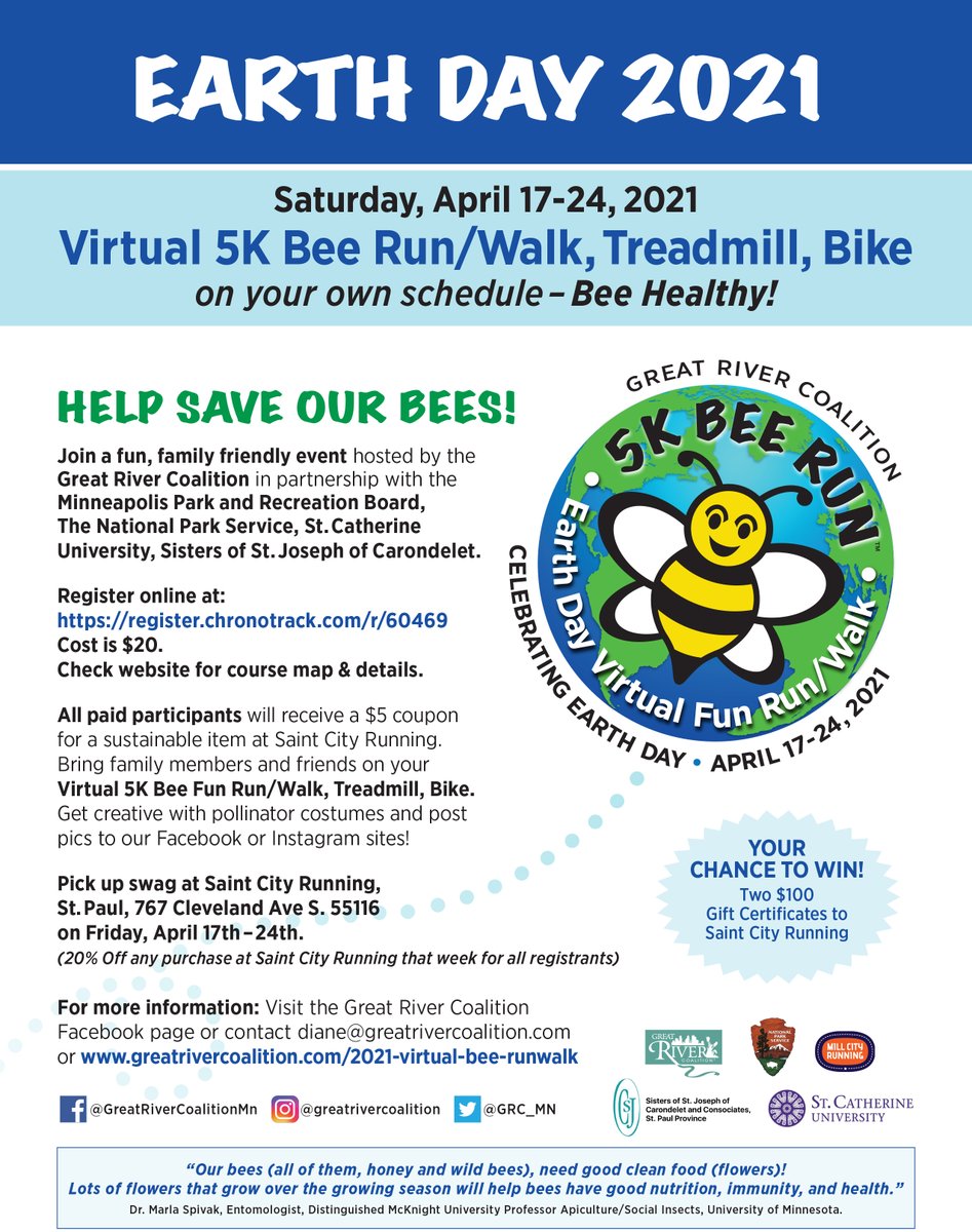 stkateswildcats's tweet image. Sign-up for the Earth Day 5K Virtual Fun Run/Walk! Details can be found at register.chronotrack.com/r/60469

#mystkates