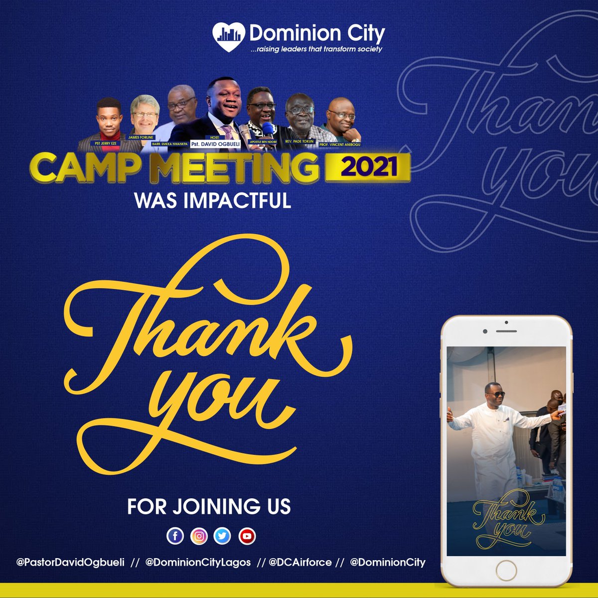 dominioncitylag's tweet photo. Camp Meeting 2021 was God’s response to the expectations and prayers you had sent to God, thank you for joining in physically/virtually from day1 to day5. Please share your camp meeting experience, lessons and testimonies with us in the comment section.

#CampMeeting2021
#Revival https://t.co/MBdO3xuAXY