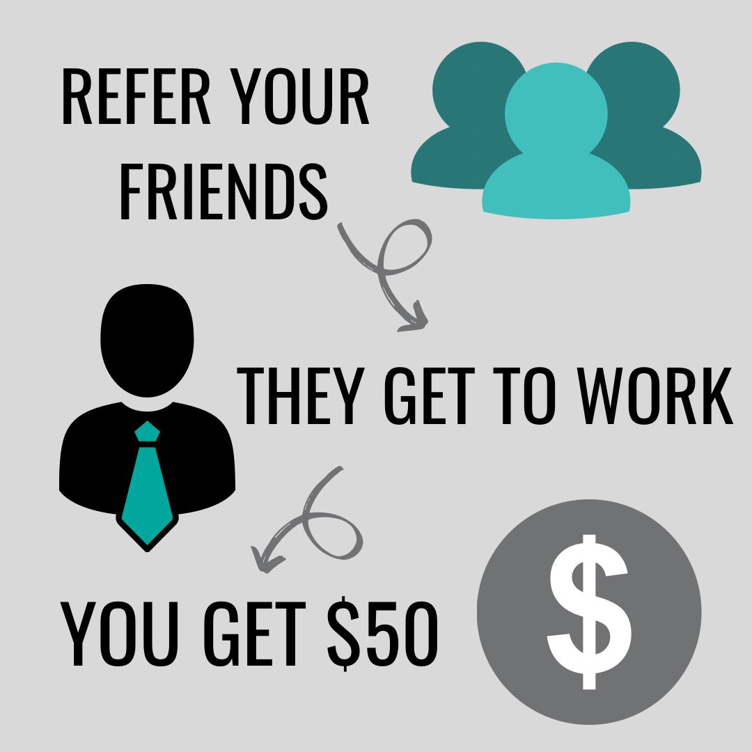 MWPS's tweet image. WE 👏🏼 NEED 👏🏼 CANDIDATES 👏🏼
Refer your friends who are looking 👀 for a new employment opportunity &amp;amp; after they work 3️⃣0️⃣ days for us, you get $50 💥 Send your referrals to Melissa@mwpstaffing.com