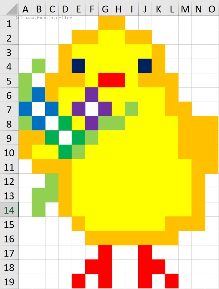 ExceloO's tweet image. Dear excelo users,
today I will once again introduce you to a somewhat unconventional excel task, and that is to remake this wonderful Easter chicken 🐥. We are after the holidays, but it can be useful as a distraction 🙂.
excelo.online/?category=Form…
Jan