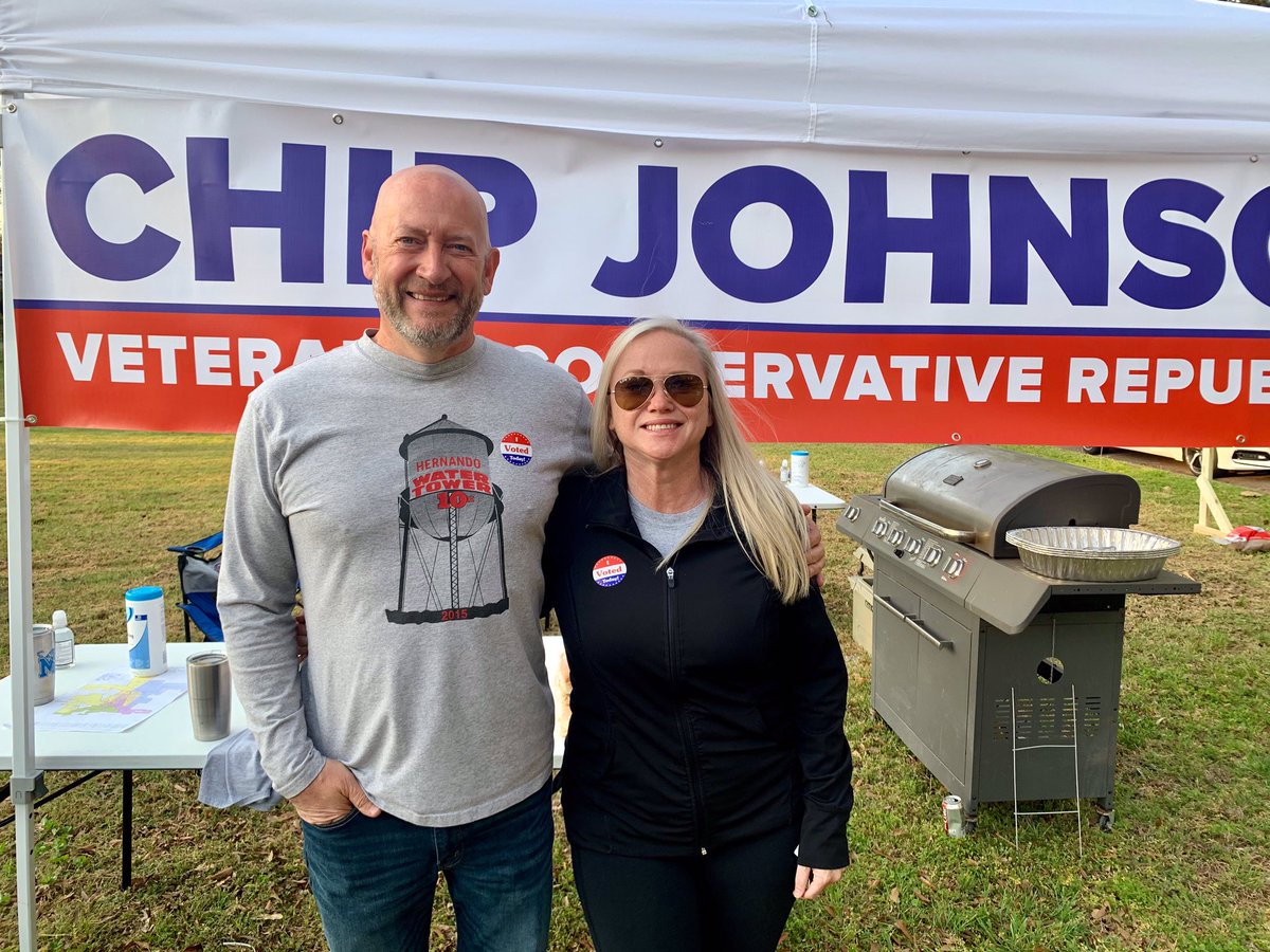 mayorchip's tweet photo. We Voted TODAY! Have you? The polls are open at all “3 Fire Stations” RIGHT NOW until 7p.m. Show us your “Just Voted” pictures! Hernando, MS TODAY IS THE DAY! 

#votechipjohnson
#YourVoteYourVoice https://t.co/jWuNl3ddb5