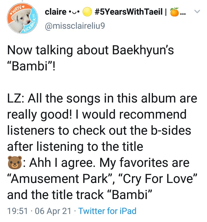 WayV Kun talked about Bambi album on his radio