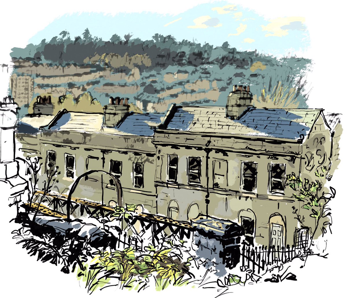 Had a great Easter weekend with the little guy! After dropping him off I did a quick sketch of Bath before heading home. Hope you had a good one too!