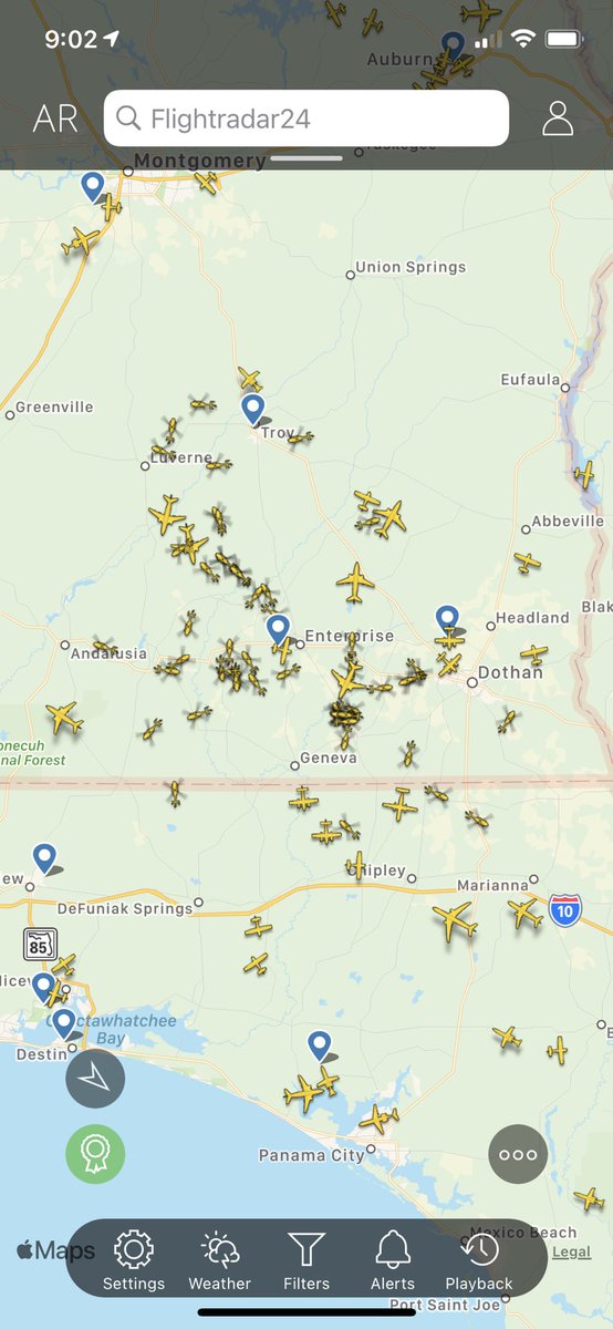 dmart7500's tweet photo. Thought it would have died down overnight, but now tons of chopper activity coming out of Fort Rucker in AL. https://t.co/dFKBrvPvBs