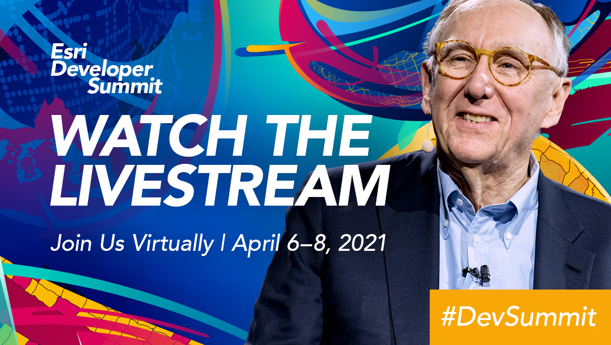 Esri's tweet photo. The @EsriDevSummit starts today! 🙌 Join us virtually at 8:00 AM PDT for day 1 of the Plenary Session. Get the inside scoop on next generation developer tools and APIs.
Watch the livestream here: https://t.co/TxwFh6aVxK #DevSummit https://t.co/zvPEdPE3hE