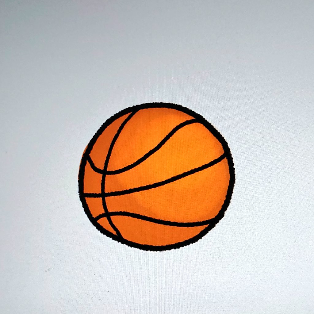 二番レフト村上 いい感じにバスケットボールが描けました 持った感じもいい感じ イラスト イラスト好きな人と繋がりたい バスケットボール バスケ女子 二番レフト村上