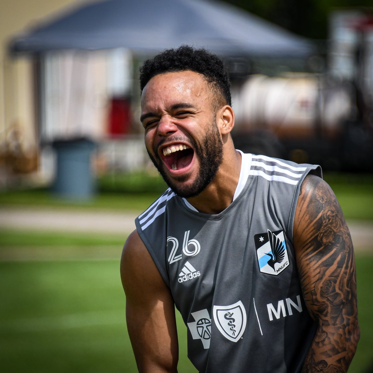 MNUFC's tweet image. “Everybody on the team is finding out that I know almost all the lyrics to the Drake songs.” 

DJ Taylor: 10 Things You Don’t Know About Me

Read » utd.mn/3wpK5zl