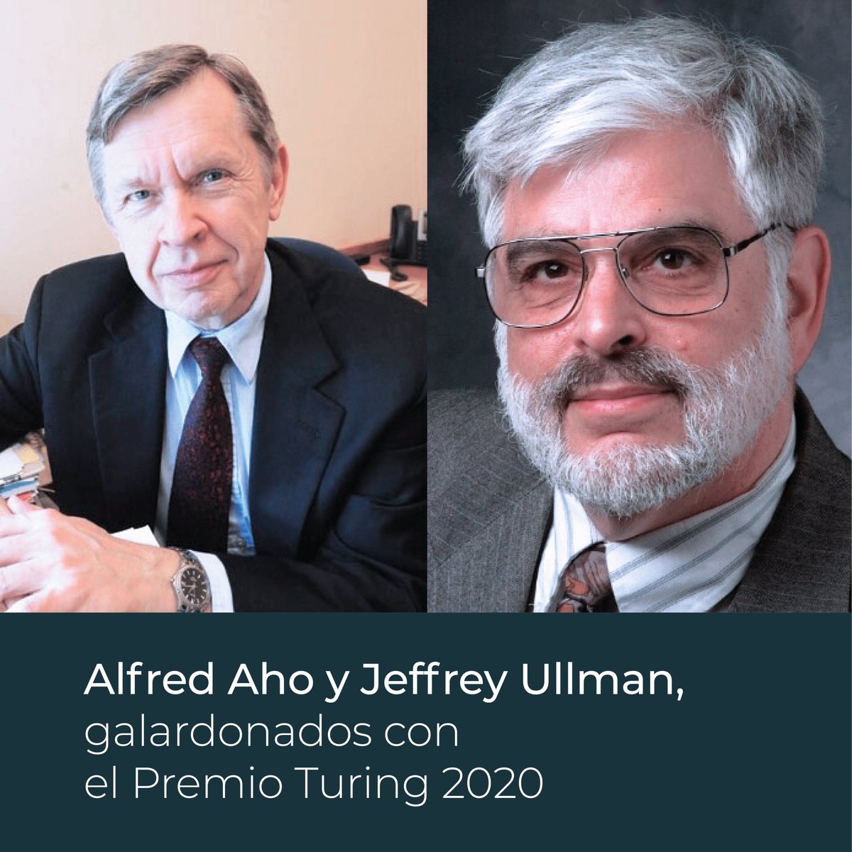 AerinSistemas's tweet photo. Alfred Aho y Jeffrey Ullman han recibido el Premio Turing 2020. Estos son pioneros por describir la tecnología de compiladores y dar pie a la traducción de programas de alto nivel en códigos máquina de bajo nivel.
#compiladores #programacion #Software
https://t.co/AoxZmcPfsC https://t.co/1xLDHxzLDe