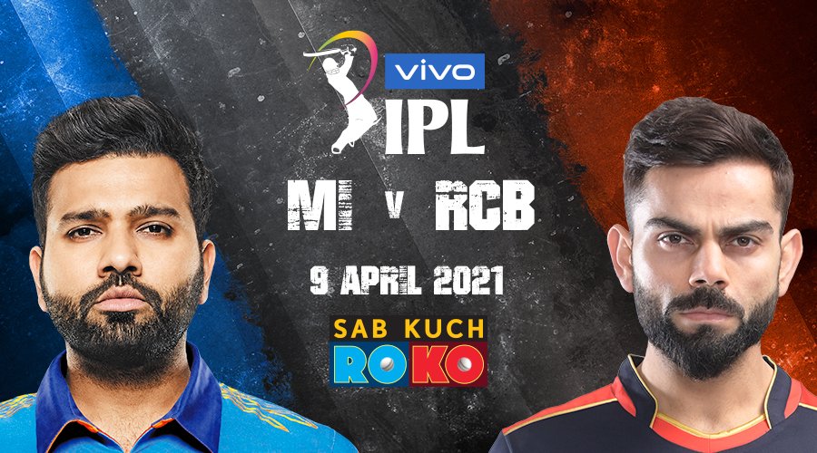 Two titanic teams 💥
Two iconic batsmen 🔥

#SabKuchRoKo on April 9 ‘cuz  the 🐐🐐 are taking the field!

Send in your success mantras using #RohitMantra or #KohliMantra to help YOUR player/team win the fan battle before the match!

#VIVOIPL #MIvRCB