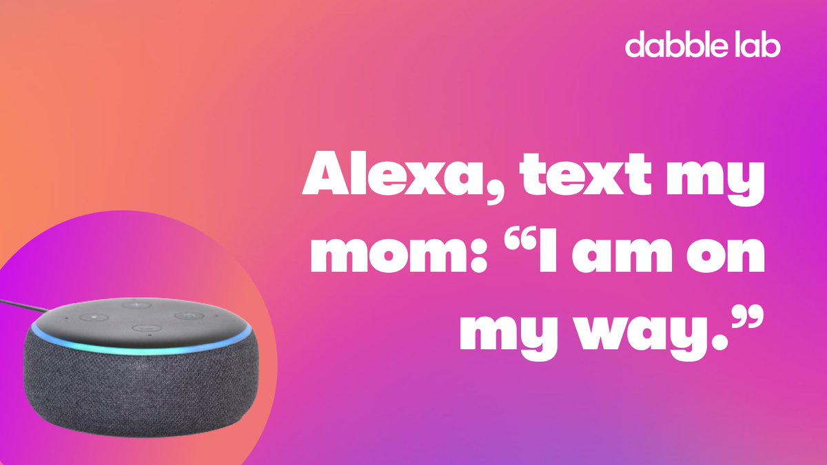 dabblelab's tweet image. Let Alexa do the texting for you! @rahulyadav360 teaches you how on our latest YouTube video.
youtu.be/dUP9FRzsRtE
#DevRel #VoiceFirst #DabbleLab #AlexaSkills #Twilio