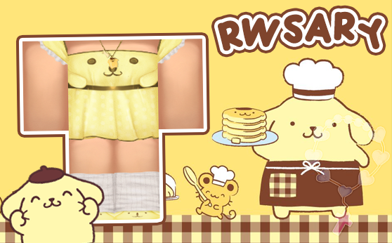 pompompurin dress!
had fun making this, AAAAAAA
also, isn't it cool that purin is r sanrio frend of d month :3
-links will b in d thread-
#Roblox #RobloxFashion #Robloxart
#robloxclothing #robloxdesigns 
🍮🐶
