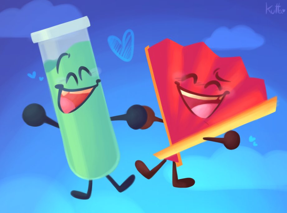 kuttauwu's tweet photo. #inanimateinsanity #fanart #testube #fan 
i did this! i wanna practice digital painting a bit more from here on out so here’s a lil test i did :)
(this is just a redraw from the intro in ii season three btw) https://t.co/BAfJbcDaN3