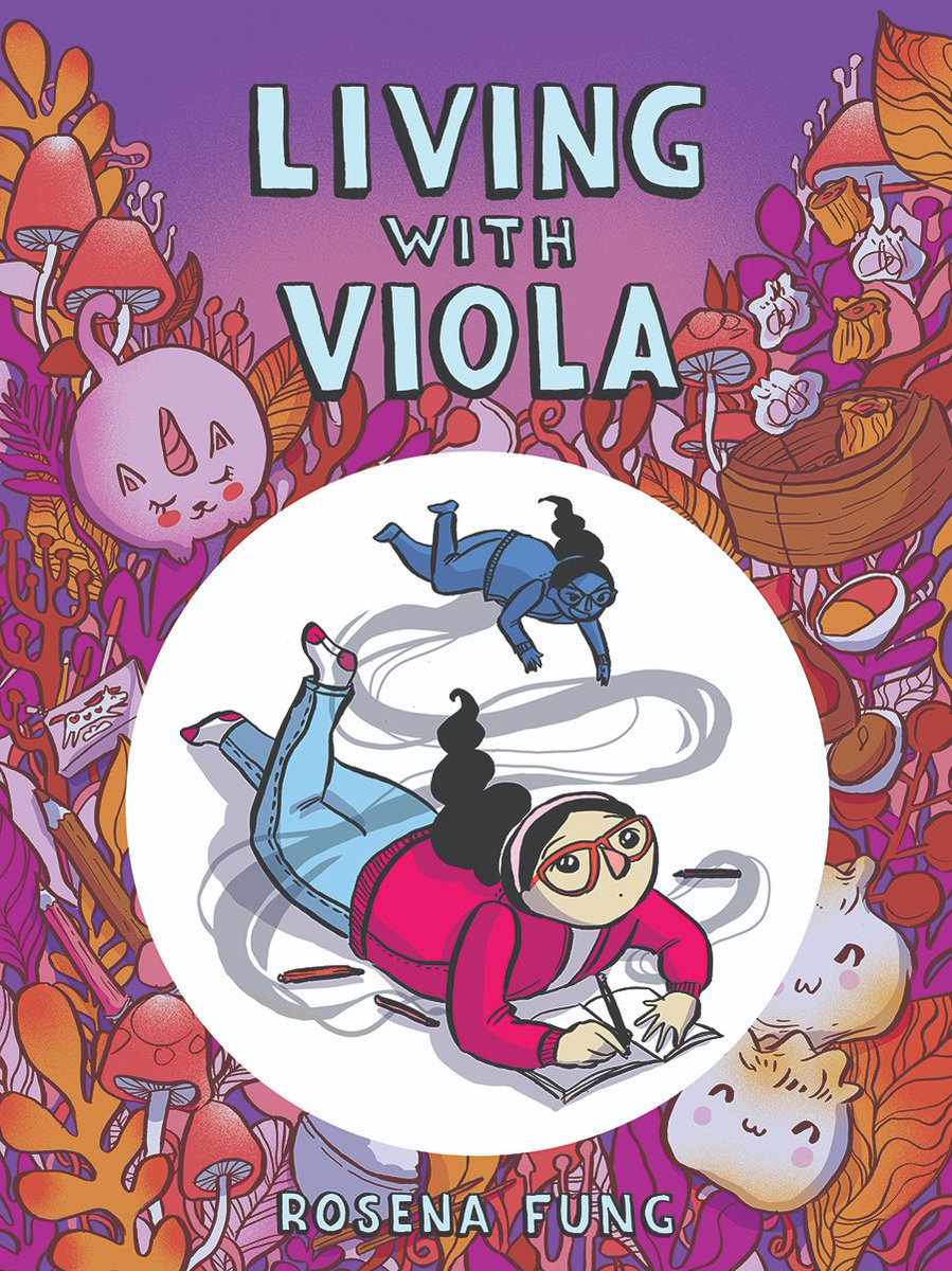 Coming out of my Twitter moratorium just to tell you all that I'm super proud of my new graphic novel Living With Viola coming out this October! AHHH