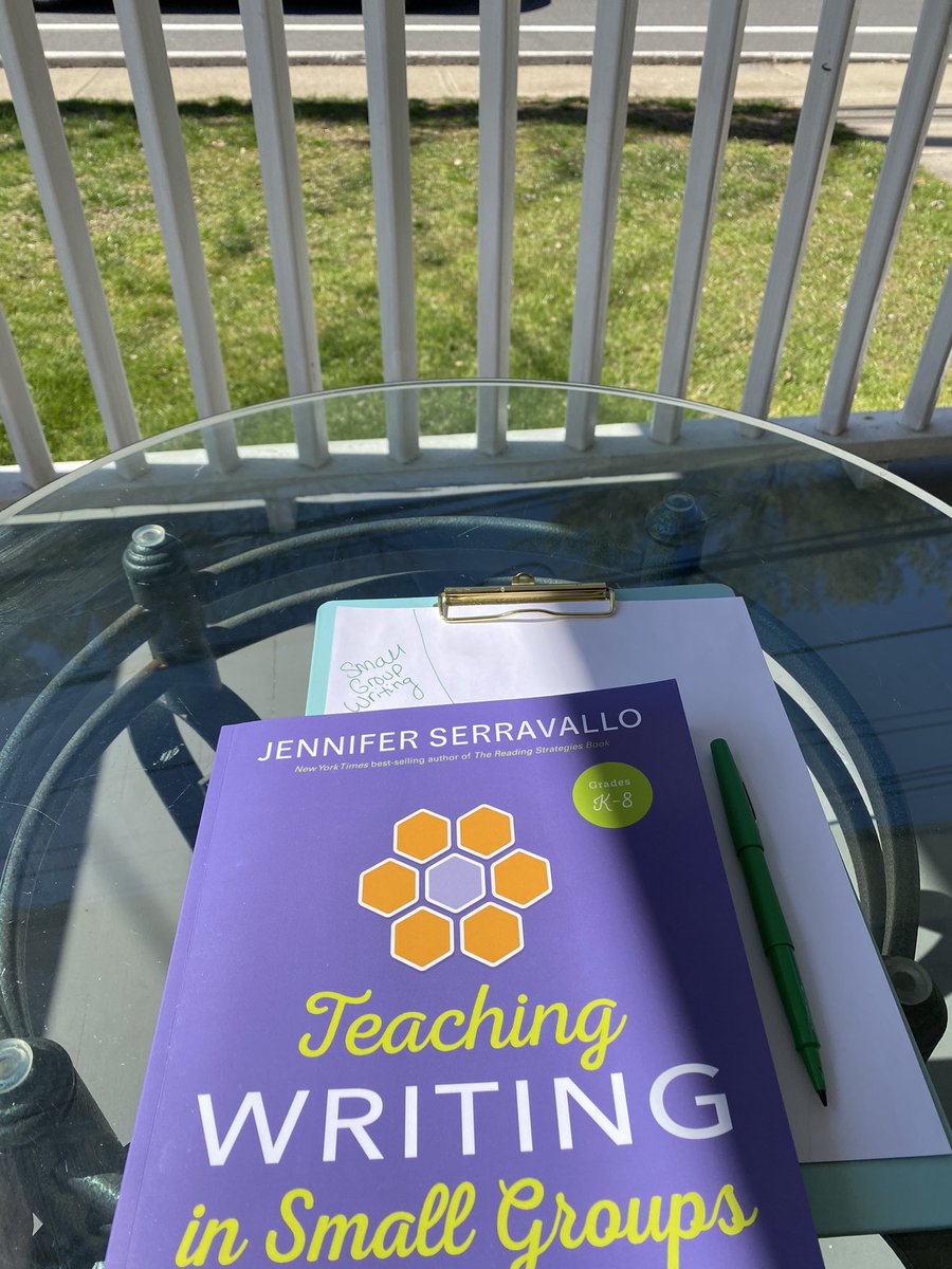 Mrs__Schiller's tweet photo. Enjoying the beautiful weather over spring break with some professional development reading! Can’t wait to dive in and apply my learning when we return to school next week 📚 https://t.co/nd5pTigrE4
