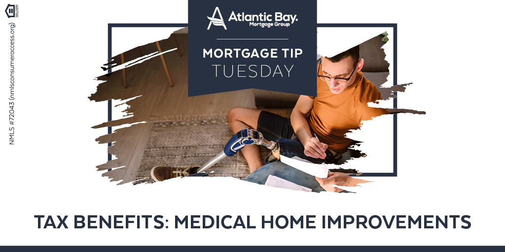 If you need to add improvements like wheelchair ramps, railings, or lifts in your home to ease medical-related burdens, the IRS allows you to deduct the installation of that equipment in your home. #MortgageTipTuesday #TaxBenefits