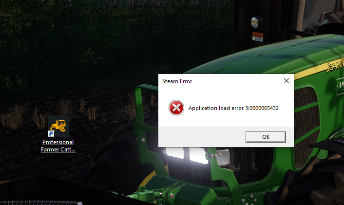GaillousteYoann's tweet photo. @CattleAndCrops 
Hello I have a problem, when I want to launch my game on steam I have this error and by asking steam they tell me to refer me to you so I do it.
Thanks for your help.
photo aft https://t.co/ARW7UjV1Kd