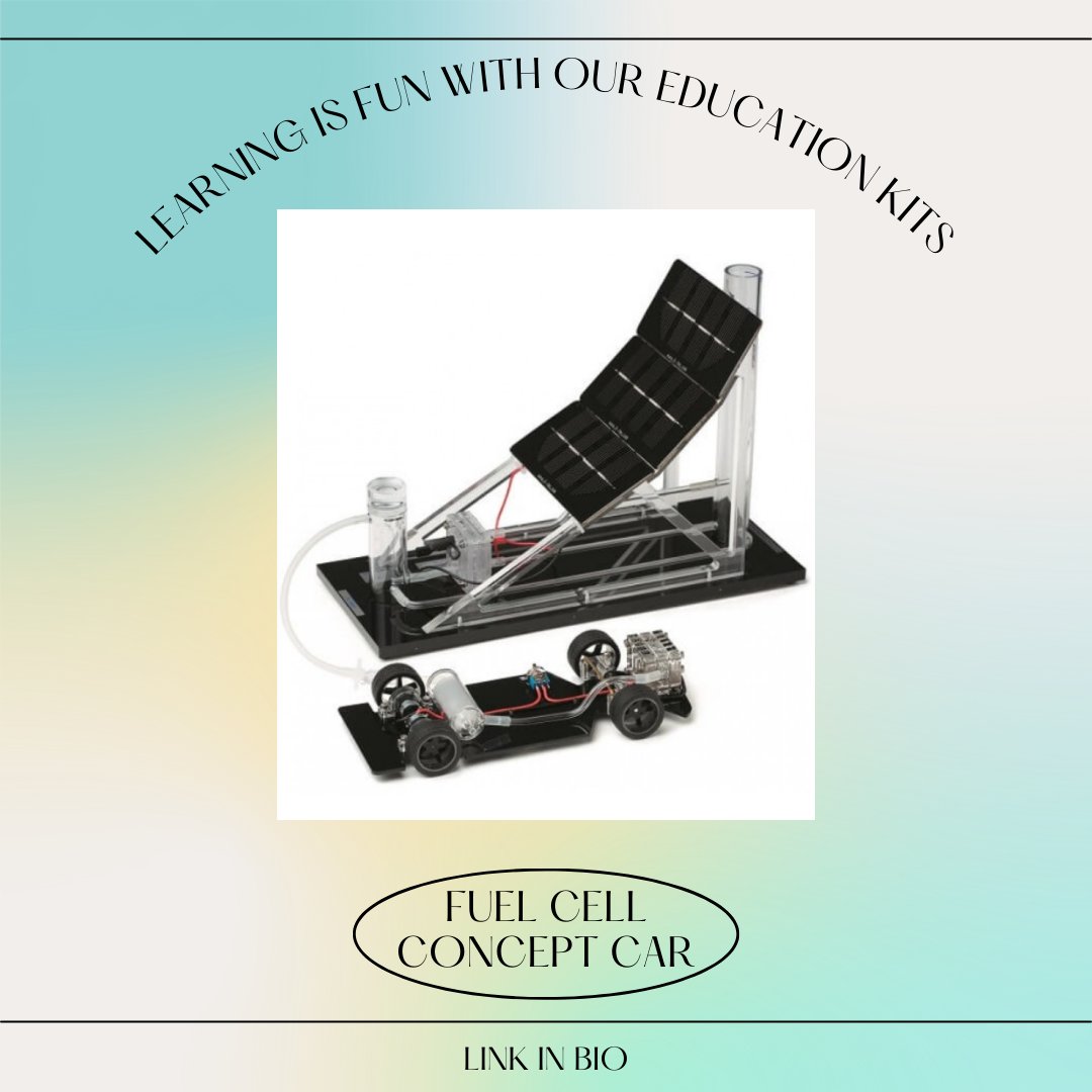 HTECEducation's tweet image. Have you checked out the education kits on our website? Use science to build a fuel cell car! 

#science #fuelcell #fuelcellcar #learning #stem