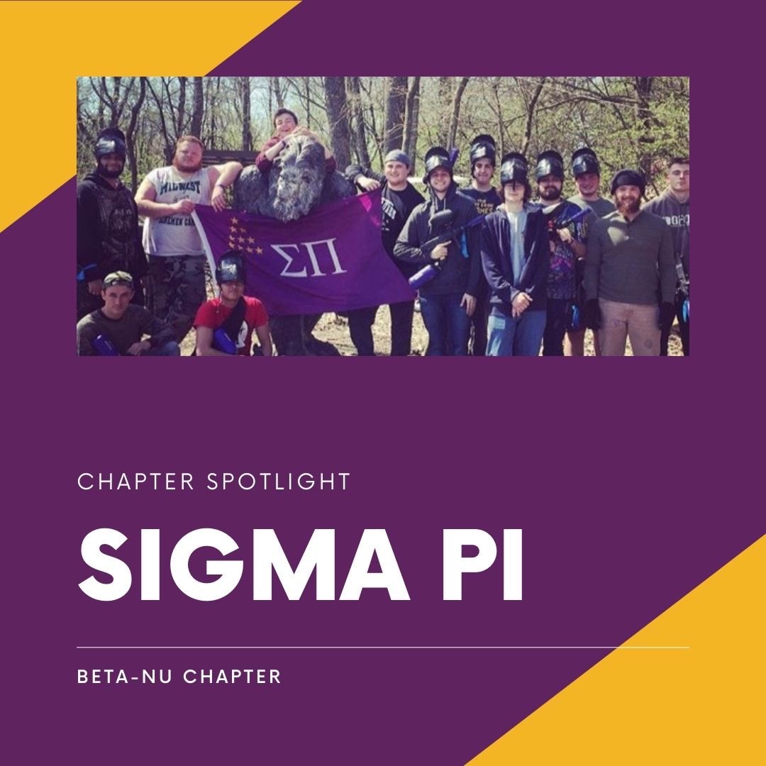 SIU_IFC's tweet photo. 🎉 Our second #SIUIFCChapterSpotlight is: Sigma Pi! 
•
🦉 Sigma Pi’s mission is “to inspire, promote, and support the lifelong development of our brothers”. 
•
🟡 Follow their national organization: @sigmapi 
🟣 Follow the Beta Nu chapter at SIU: @sigmapi_siuc https://t.co/8aWXXcC3xT