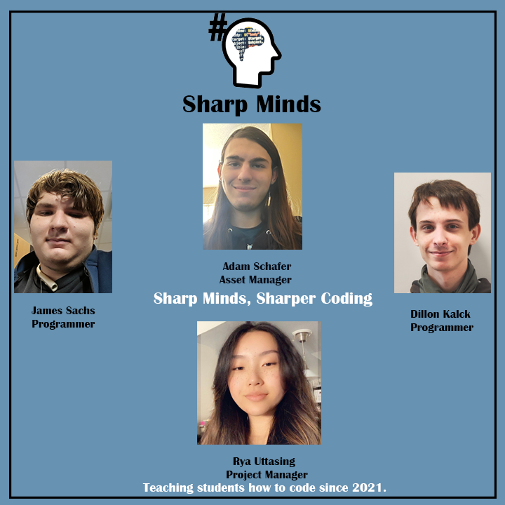 ConnectIT360's tweet photo. 2020-2021 Next Gen Tech 360 Finalist Highlight: Sharp Minds
Sharp Minds is a website designed to help student learn how to code by filling the programming gap with low-cost, real world tutorials! #ConnectIT360 #NGT360Rocks https://t.co/K2NFASX266