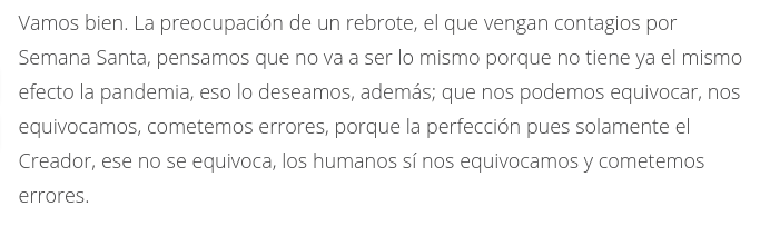 ilanoXVI's tweet photo. «[N]os podemos equivocar, nos equivocamos, cometemos errores, porque la perfección pues solamente el Creador, ese no se equivoca, los humanos sí nos equivocamos y cometemos errores», sabias palabras del Amado Líder. https://t.co/vSAup73Jua