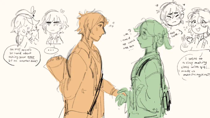 this is quite old but i once had a zhongzhu fake dating uni au where zl is the typical model student and bz is a bit of a troublemaker 