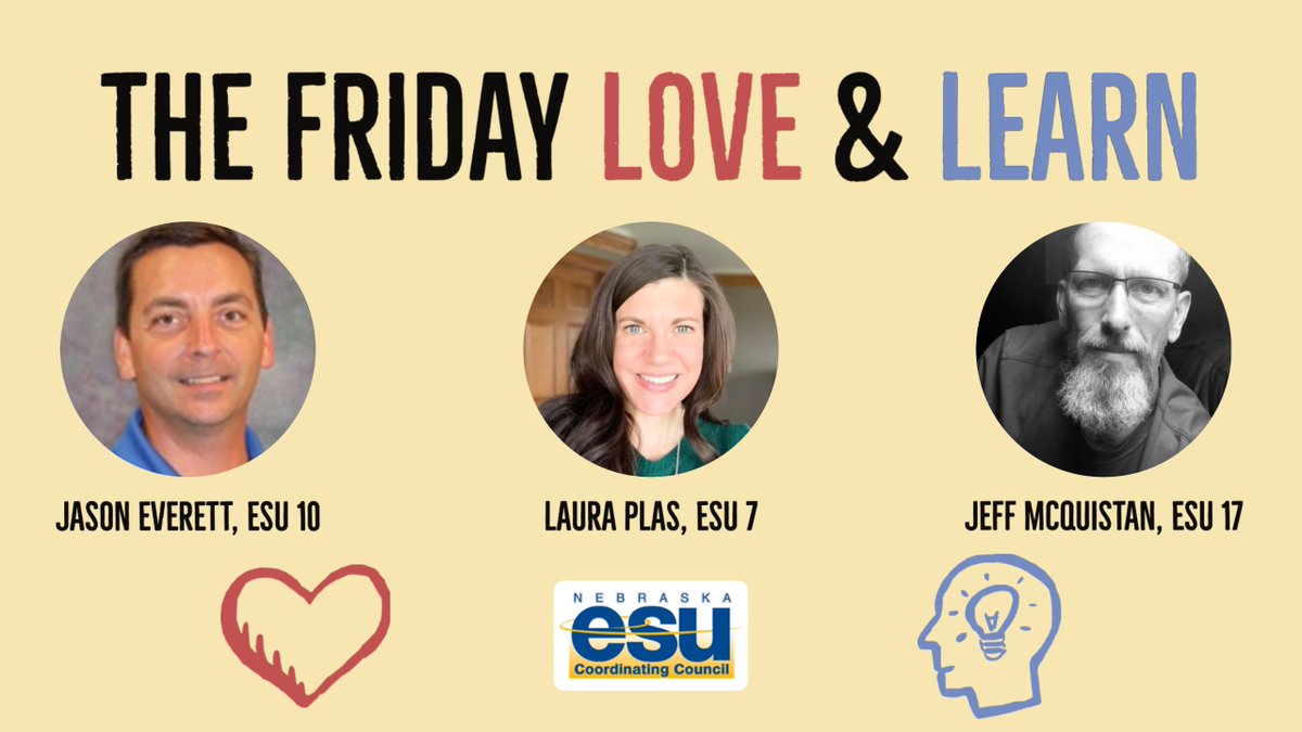 ESUCC's tweet photo. It may only be Tuesday, but we are already excited for Friday when The Friday Love &amp; Learn live show returns w special guests @jason_everett, @lplas1 &amp; @jmcquistan
#ESUCC #BetterTogether #education
🎉Join on 4/9 at 10:30amCT🎉
FB https://t.co/ZTLZBOk6w8
YT https://t.co/wGfWORqfDb https://t.co/LLP1CVoUnw