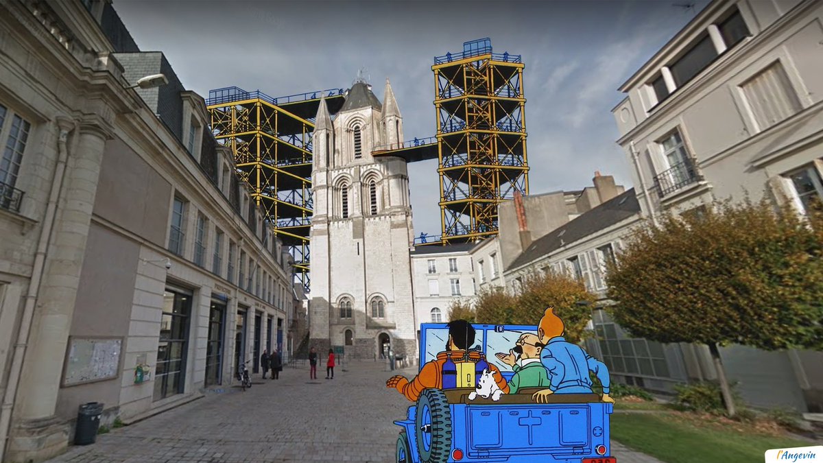 Tintin Objectif St Aubin ! #Angers #photomontage