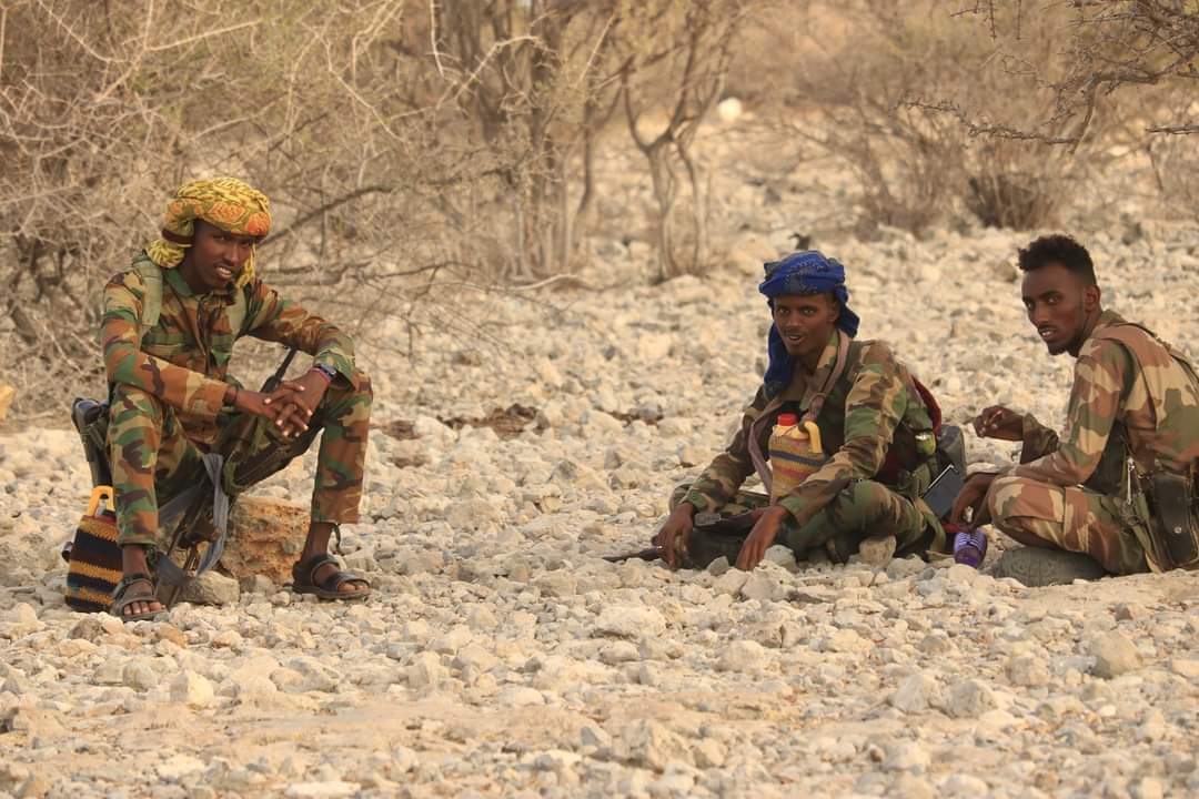 21stCxds's tweet photo. 06/04/2021 - Galmudug President, @MrQoorqoor visited our outpost in Dhusamareb.

Members of 15th Battalion and Gorgor units were present. https://t.co/zEXH6BgJfn