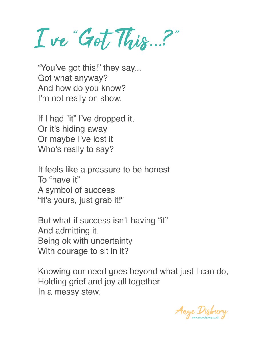 thrivewomensnet's tweet photo. Poem: I’ve “Got This...?” https://t.co/5GGEsK2Vcd